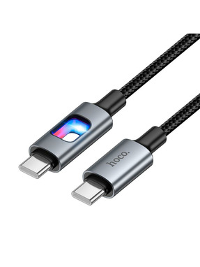 Кабель синхронізації Hoco U144 New Type-C to Type-C 60W 1,2m Black