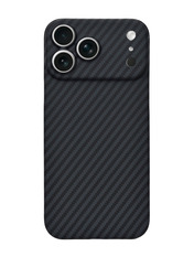 Чохол BeCover FIBRA Carbonite case with MagSafe для Apple iPhone 17 Pro Max Black Black (715410)