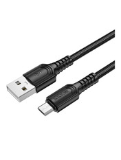 Кабель синхронізації Borofone  BX116USB to Lightning Black 12W 1m Black