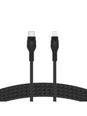 Кабель синхронізації Belkin Braided Silicone Type-C to Lightning Black 1 Ні 1m Black (CAA011BT1MBK)