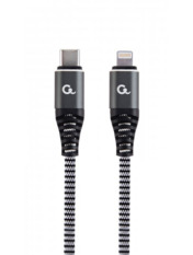 Кабель синхронізації Cablexpert CC-USB2B-CM8PM Type-C to Lightning 12.5W 1,5m Grey (CC-USB2B-CM8PM-1.5M)