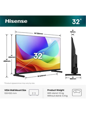 Телевізор Hisense A5S 32" Smart TV Black (32A5S)