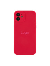 Чохол Silicone Case Full Size with Frame для Apple iPhone 12 Rose Red Rose Red (6938174520)