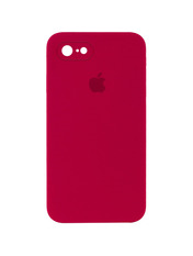 Чохол Silicone Case Full Aquarelle для Apple iPhone 7/8/SE/SE 3 Rose Red