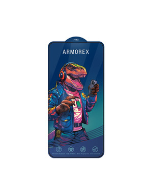 Захисне скло ARMOREX 5D для Apple iPhone 13/13 Pro/14/16e глянсове Black