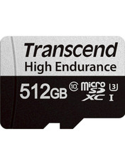 Карта пам'яті Transcend High Endurance microSDXC 512GB UHS-I U3 + SD-adapter 512 ГБ