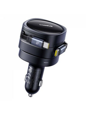 Автомобільний зарядний пристрій Baseus Enjoyment Max 60W 2 USB-C Black (C00035507121-01)