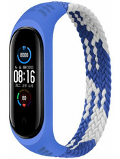 BeCover Elastic Nylon Style Mi Band 5/6/7 Синій Blue/White (706151)