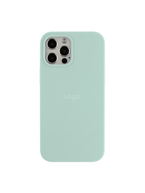 Чохол Silicone Case Full Size (AA) для Apple iPhone 12 Pro Max Light Cyan (6934715820)
