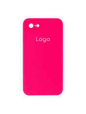 Чохол Silicone Case Square Full Camera для Apple iPhone 7/8/SE 2 Shiny Pink Shiny Pink (6927358104)