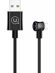 Кабель синхронізації Usams U13 Smart Power-off USB to Lightning 10W 2m Чорний