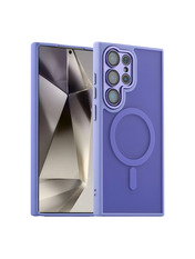 Чохол Magnetic Matte Camera Lens with Magsafe для Samsung Galaxy S25 Ultra 5G Dark Blue