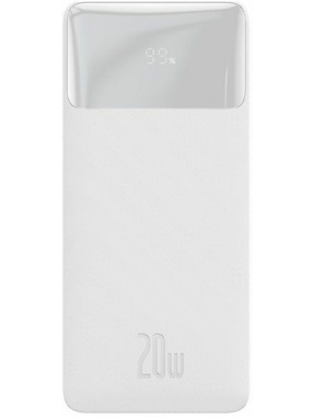 Павербанк Baseus Bipow Digital Display 2xUSB-A 20W 20000mAh White (PPDML-M02)