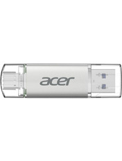 USB накопичувач Acer UT300 Dual Drive 128 ГБ USB 3.2 / Type-C Silver 128GB Silver (BL.9BWWA.590)