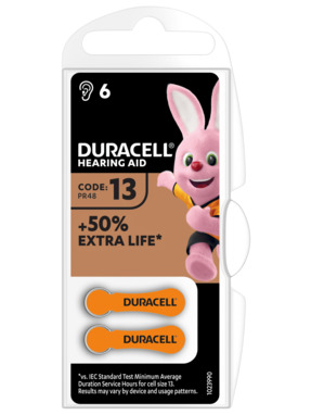 Батарейка Duracell Hearing Aid ZA (для слухових апаратів) Zinc Air 6шт (5007513)