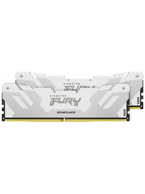 Оперативна пам’ять Kingston Fury Renegade White DDR5 32GB (kit 2*16GB) 6400MHz (KF564C32RWK2-32)