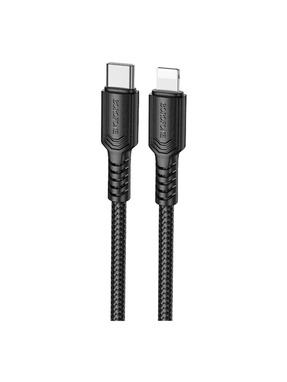 Кабель синхронізації Borofone BX116 Type-C to Lightning 27W 1m Black