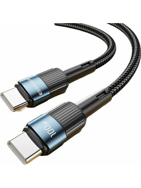 Кабель синхронізації Essager Star Type-C to Type-C 100W 1m Blue (EXCTT1-XC03)
