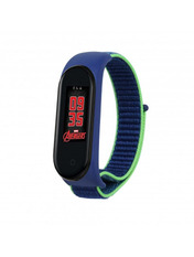 BeCover Nylon Style Mi Band 5/6/7 Синій Blue/Green (705418)