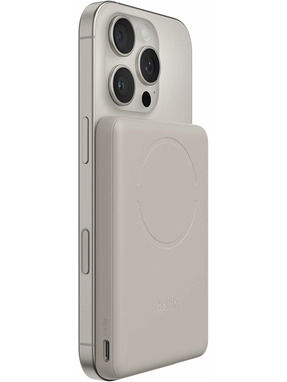Павербанк Belkin BoostCharge Slim Magnetic 1xUSB-C 15W 5000mAh Sand (BPD020HQSA)
