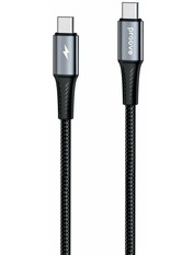Кабель синхронізації Proove WireX Pro Type-C to Type-C 1,5 Ні Black 100W 1,5m Black (CCWX11002201)
