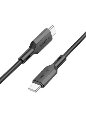 Кабель синхронізації Borofone BX70 Type-C to Type-C 60W 1m Black