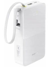 Павербанк Baseus EnerFill FC51 Bipow 2 Pro Digital Display 1xUSB-C + 1xUSB-A Moon White 22,5W 20000mAh Moon White (E0027700)