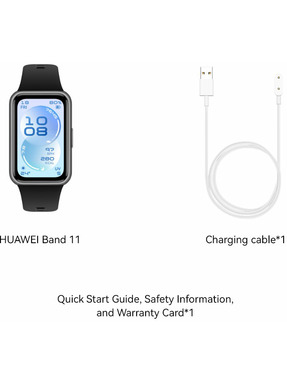 Фітнес-браслет Huawei Band 11 Black (55020GVQ)