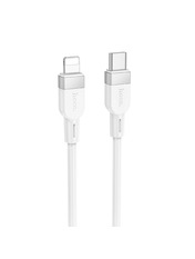 Кабель синхронізації Hoco X109 Silicone Type-C to Lightning 1 White 27W 1m White