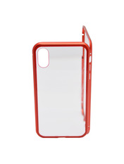 Чохол ArmorStandart Magnetic Case 1 Gen для Apple iPhone X/XS Transparent/Red Transparent/Red (ARM53388)
