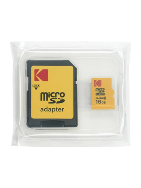 Карта пам'яті Kodak microSDHC 16GB Class 10 UHS-I + SD-adapter (EKMSDM16GHC10CJ60K)