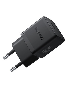 Мережевий зарядний пристрій Baseus Palm 1C (1 USB-C) 20W + кабель Type-C to Lightning Black (E0116401)