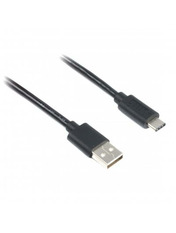 Кабель синхронізації Cablexpert AMCM USB to Type-C Black 1 1m Black (CCP-USB2-AMCM-1M)