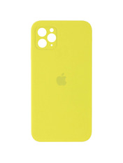 Чохол Silicone Case Square Full Camera для Apple iPhone 11 Pro Max Yellow