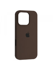 Чохол Silicone Case Silicone Case Full Aquarelle для Apple iPhone 16 Pro Max Brown