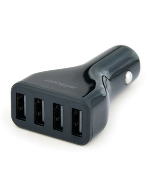 Автомобільний зарядний пристрій EnerGenie EG-U4C4A 60W 4 USB-A Black (EG-U4C4A-CAR-01)
