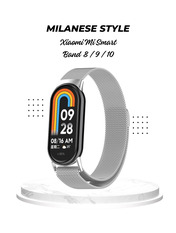 BeCover Milanese Style Xiaomi Smart Band 10/9/8 Сріблястий Silver