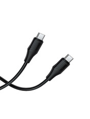 Кабель синхронізації Hoco X124 Bien Type-C to Type-C Нет Black 1 60W 1m Black