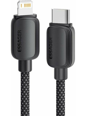 Кабель синхронізації Essager Breeze Type-C to Lightning 20W 1m Black (EXCTL-WL01-P)