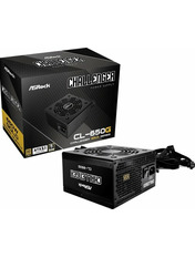 Блок живлення ASRock Challenger ATX 120 мм 80 Plus Gold 650 активна Нет 650W 80 Plus Gold (CL-650G) Black