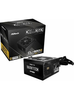 Блок живлення ASRock Challenger ATX 650W 80 Plus Gold (CL-650G) Black