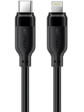 Кабель синхронізації ACEFAST C16-01 Type-C to Lightning 30W 1,2m Black (6974316286196)