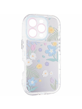 Чохол Mirror Case для Apple iPhone 16 Pro flowers (6914837290)