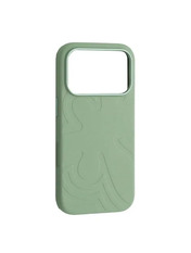 Чохол Flower Liquid Silicone Case MagSafe для Apple iPhone 17 Pro Jade
