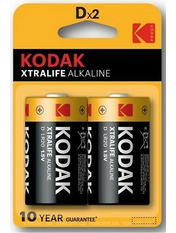 Батарейка Kodak XtraLife D (R20, LR20) Carbon-Zinc 2шт (30952058)