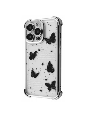 Чохол Wave Winkie для Apple iPhone 16 Pro Desert Titanium/Butterfly (6948207153)