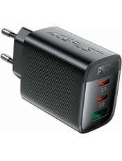 Мережевий зарядний пристрій ACEFAST A108 GaN (1 USB-A + 2 USB-C) 67W Black (6974316284048)