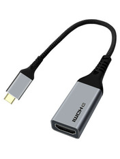 Відео адаптер Cablexpert HDMI to Type-C (F) Black Standard (Standard) Black
