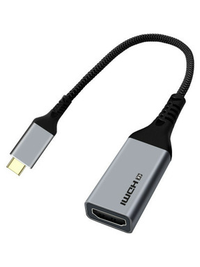 Відео адаптер Cablexpert HDMI to Type-C (F) (Standard) Black