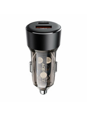 Автомобільний зарядний пристрій ACEFAST B12 60W 1 USB-A + 1 USB-C Black